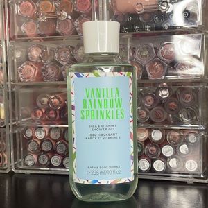 Vanilla Rainbow Sprinkles gel